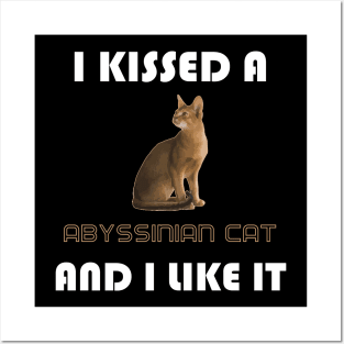 I Kissed a Abyssinian Cat and I Like It Posters and Art